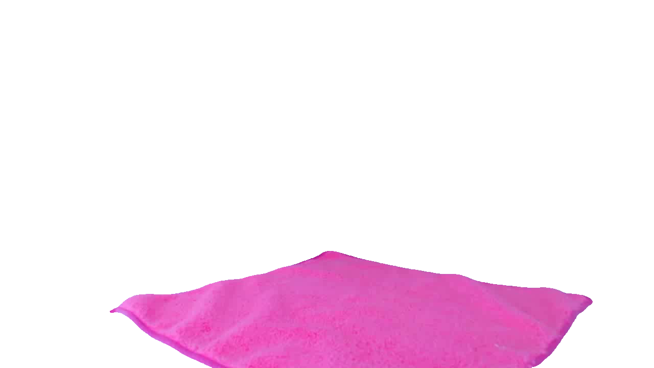 Segmented pink cloth